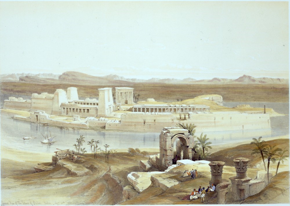 General view of the Island of Philae, Nubia
