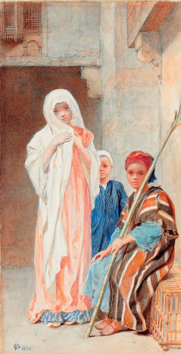 'Fruit Seller of Alexandria' and 'Children of the Copt Quarters' a pair