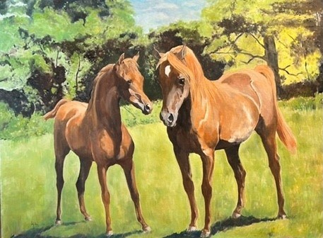 Chestnut Mare and her son