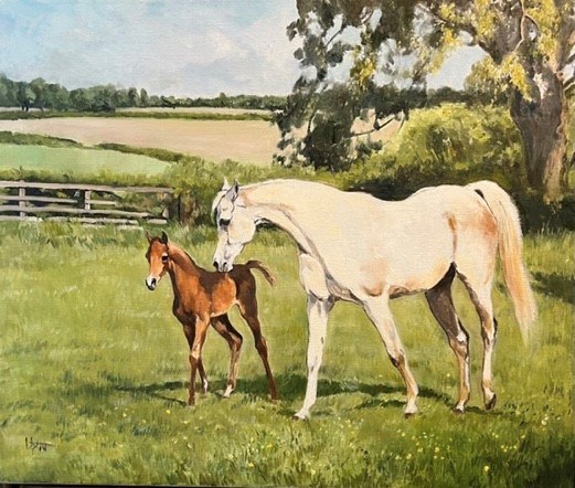 Grey Mare and her Foal