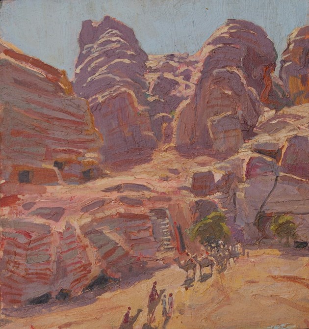 Near the Exit of the Siq, Petra