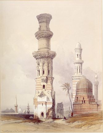 Ruined Mosques in the Desert West of Cairo