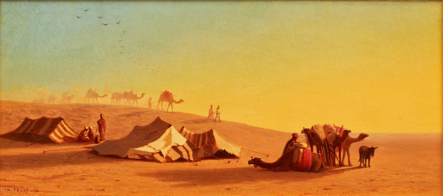 A halt in the Desert