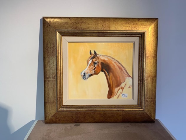 Chestnut Stallion - head study