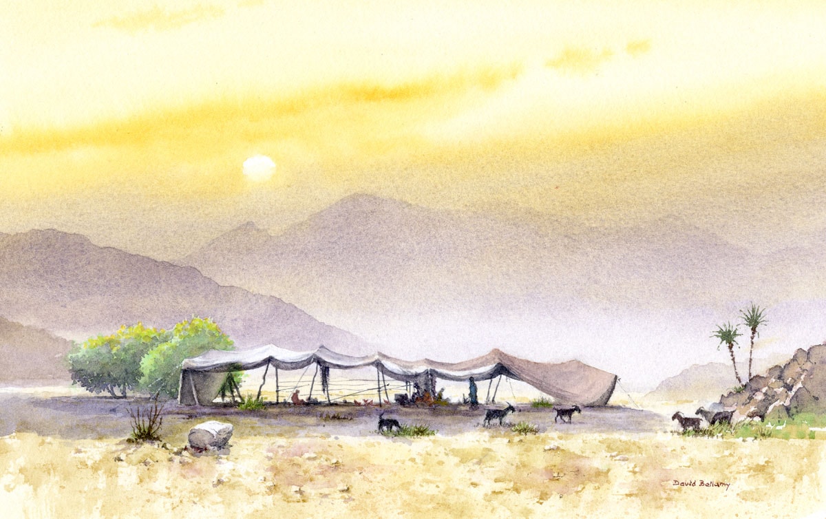 Bedouin camp, Jordan Valley