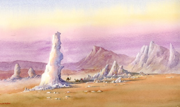 Rest break, White Desert