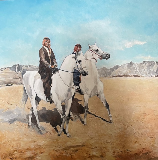 Two Riders; the Shekyh and his son