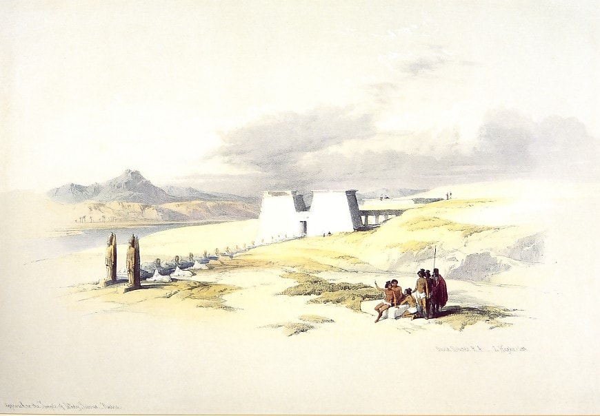 Approach to the Temple of Wady Saboua, Nubia
