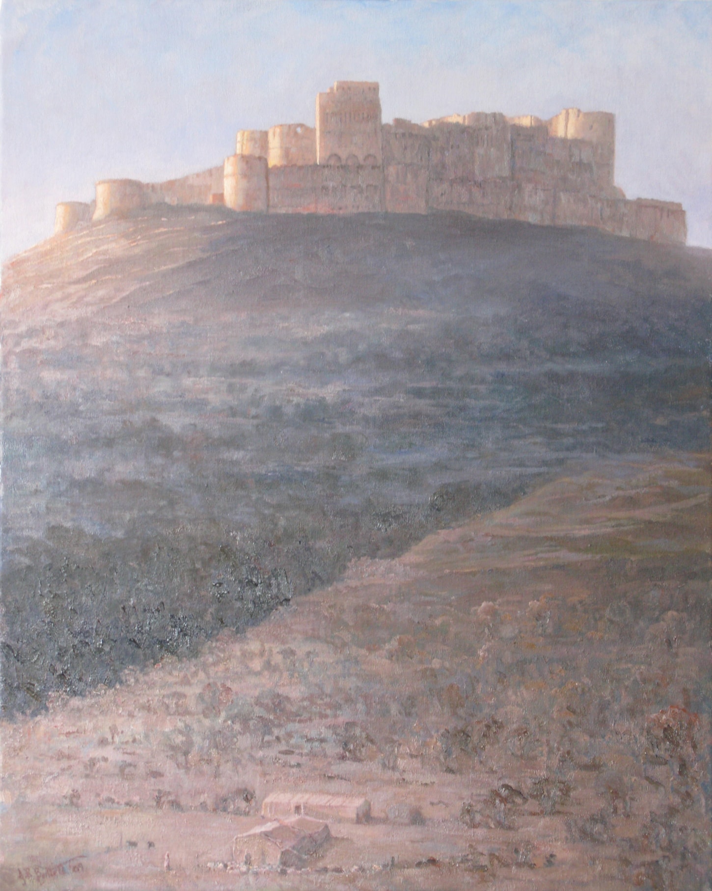 Sunrise on the Crac des Chevaliers