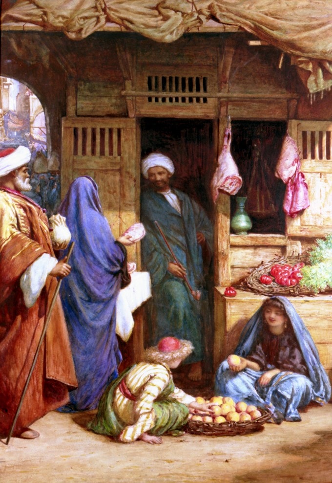 A Street Scene in Suez