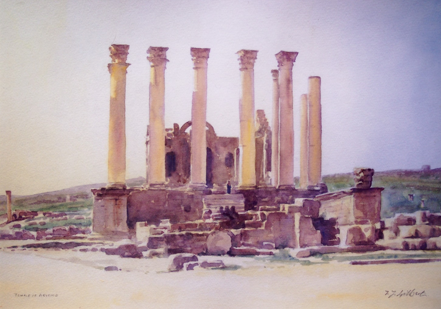The Temple of Artemis, Jerash, Jordan