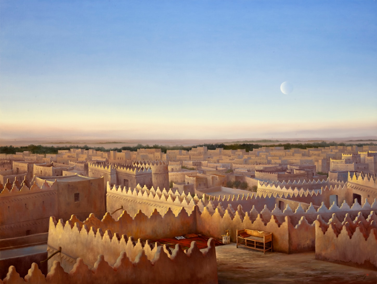 Evening light over Old Riyadh