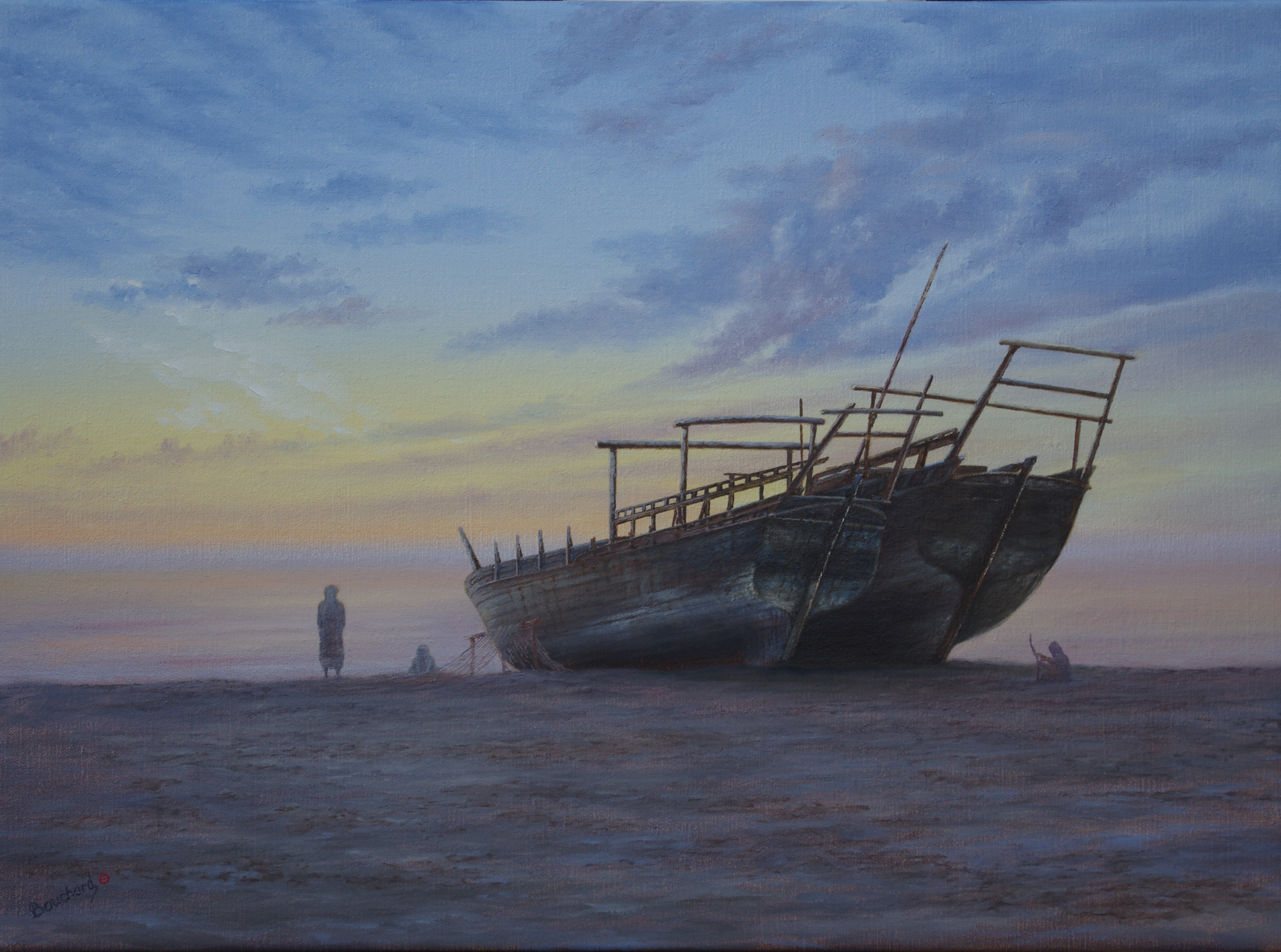 Two Dhows on the Gulf