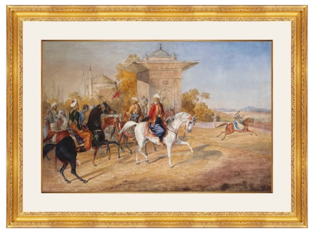 Abbas Pacha and his entourage