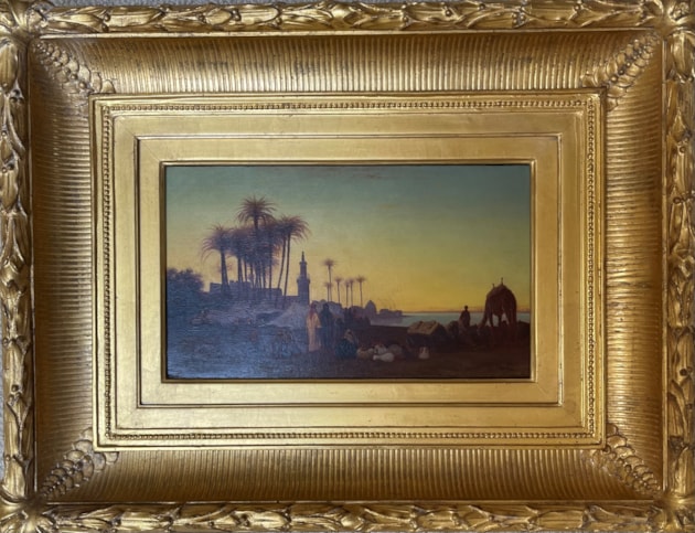 Crepuscule, vue prise a Dejergeh