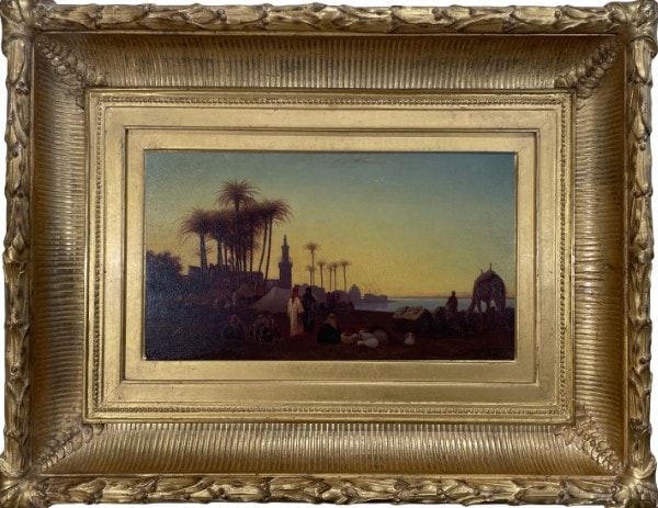 Crepuscule, vue prise a Dejergeh