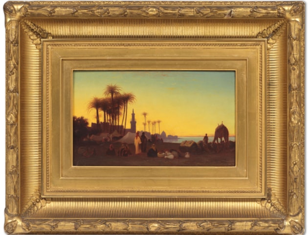 Crepuscule, vue prise a Dejergeh