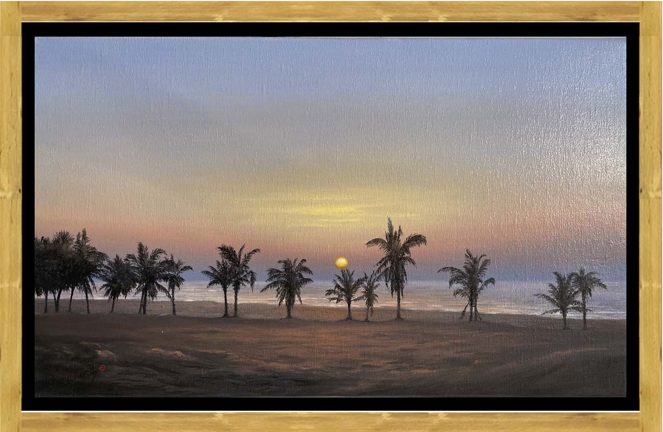 Philip Bouchard 'Palm Trees on the Coast'